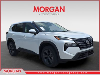 2026 Nissan Rogue SV in White — front three-quarter view