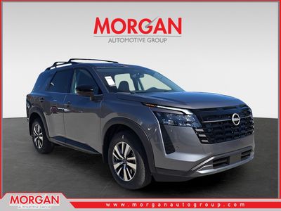 2026 Nissan Pathfinder SL in Gray — front three-quarter view