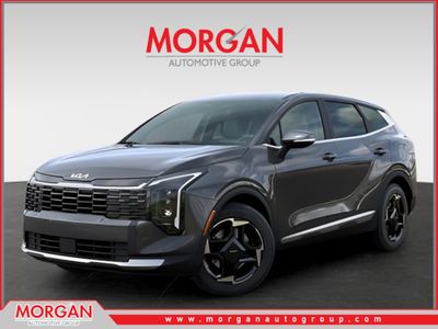 2026 Kia Sportage EX in Gray — front three-quarter view