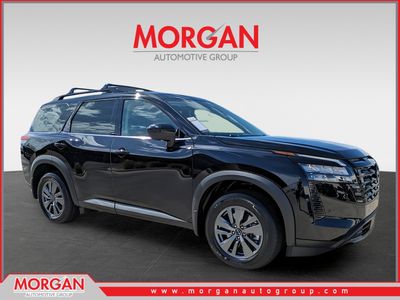 2026 Nissan Pathfinder SV in Black — front three-quarter view