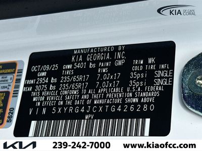 2026 Kia Sorento — photo 40 view