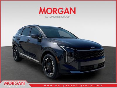 2026 Kia Sportage EX in Panthera Metal Gray — front three-quarter view