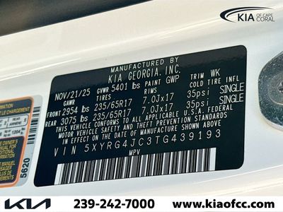 2026 Kia Sorento — photo 38 view