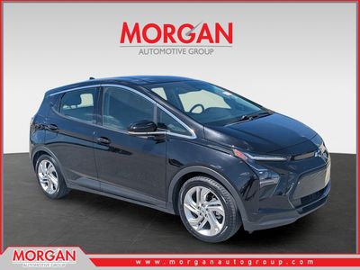 2023 Chevrolet Bolt EV 1LT in Mosaic Black Metallic — front three-quarter view