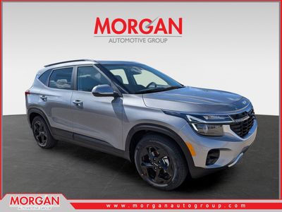 2026 Kia Seltos EX in Steel Gray — front three-quarter view