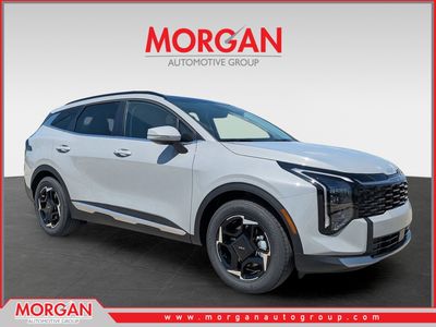 2026 Kia Sportage EX in Wolf Gray — front three-quarter view