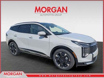 2026 Kia Sportage SX-Prestige in Wolf Gray — front three-quarter view
