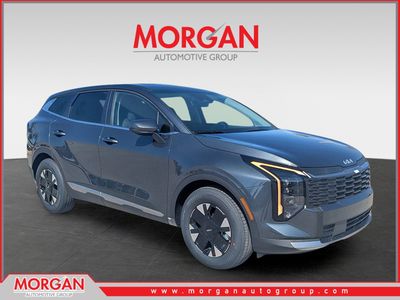 2026 Kia Sportage Hybrid LX in Gravity Gray — front three-quarter view