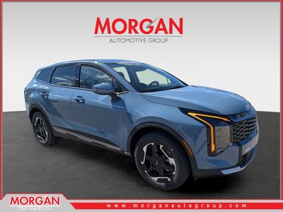 2026 Kia Sportage Hybrid S in Heritage Blue — front three-quarter view