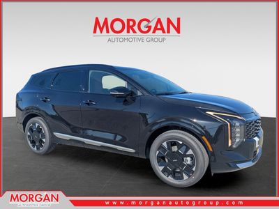 2026 Kia Sportage Hybrid SX-Prestige in Fusion Black — front three-quarter view