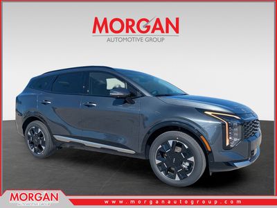 2026 Kia Sportage Hybrid SX-Prestige in Gravity Gray — front three-quarter view