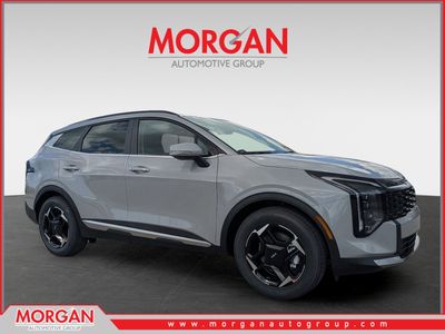 2026 Kia Sportage EX in Wolf Gray — front three-quarter view