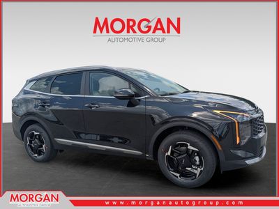 2026 Kia Sportage Hybrid EX in Fusion Black — front three-quarter view
