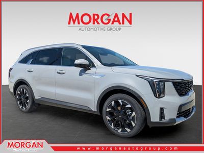 2026 Kia Sorento EX in Wolf Gray — front three-quarter view