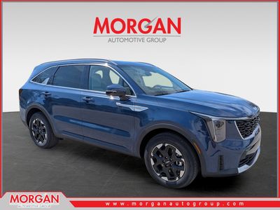 2026 Kia Sorento S in Midnight Lake Blue — front three-quarter view