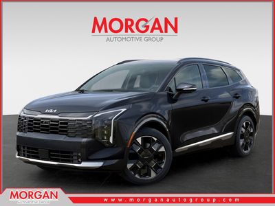 2026 Kia Sportage SX-Prestige in Panthera Metal Gray — front three-quarter view