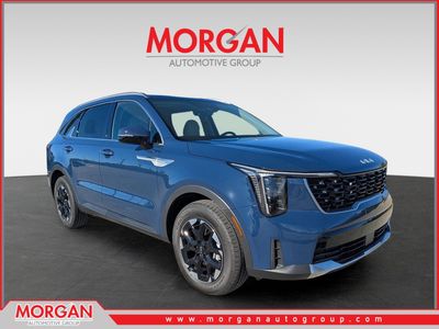 2026 Kia Sorento S in Midnight Lake Blue — front three-quarter view