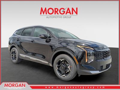 2026 Kia Sportage Hybrid EX in Fusion Black — front three-quarter view