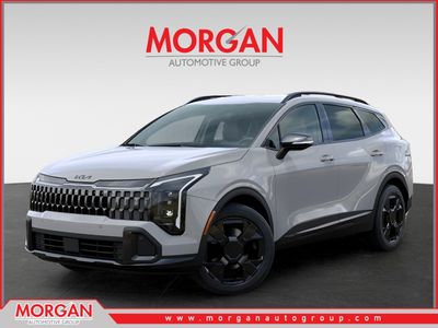 2026 Kia Sportage X-Line in Wolf Gray — front three-quarter view