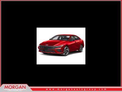 2025 Hyundai Elantra SEL Sport in Ultimate Red — front three-quarter view