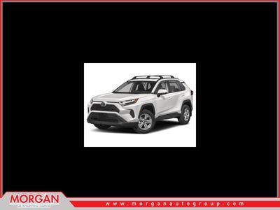 2022 Toyota RAV4 XLE in Midnight Black Metallic — front three-quarter view