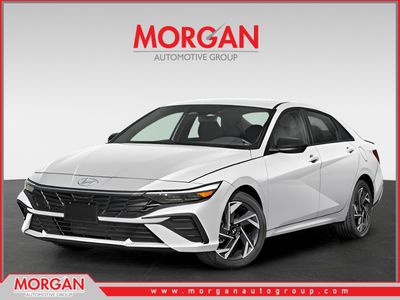 2026 Hyundai ELANTRA SEL Sport in Serenity White Pearl — front three-quarter view