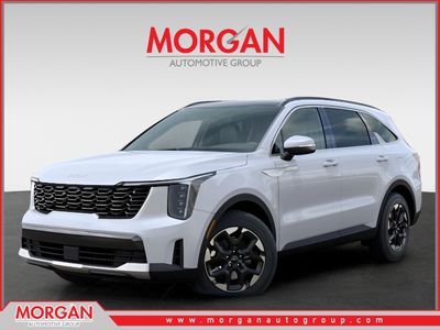 2026 Kia Sorento S in White — front three-quarter view