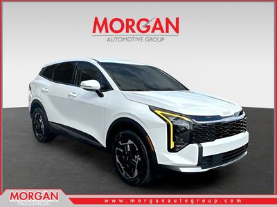 2026 Kia Sportage Hybrid S in White — front three-quarter view