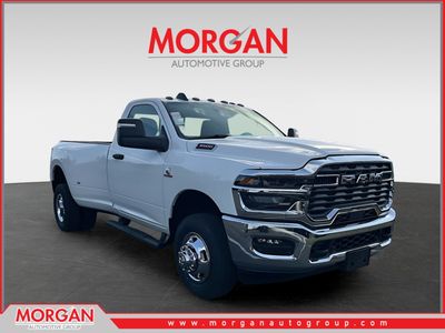 2026 Ram 3500 Tradesman in White — front three-quarter view