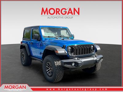 2026 Jeep Wrangler Willys in Blue — front three-quarter view
