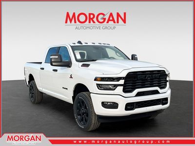 2026 Ram 3500 Big Horn in White — front three-quarter view
