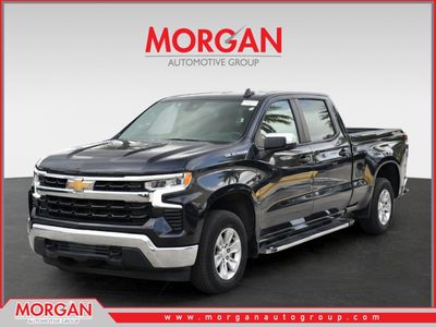 2023 Chevrolet Silverado 1500 LT in Dark Ash Metallic — front three-quarter view