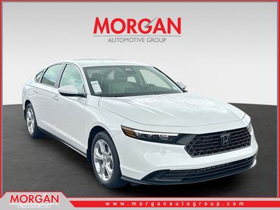 2026 Honda Accord Sedan LX in Platinum White Pearl — front three-quarter view