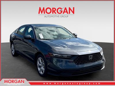 2026 Honda Accord Sedan LX in Meteorite Gray Metallic — front three-quarter view