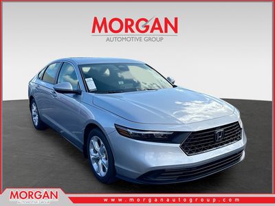 2026 Honda Accord Sedan LX in Solar Silver Metallic — front three-quarter view