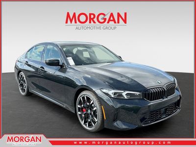 2026 BMW 3 Series 330i in Black — front three-quarter view