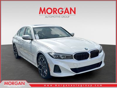 2026 BMW 3 Series 330i in White — front three-quarter view