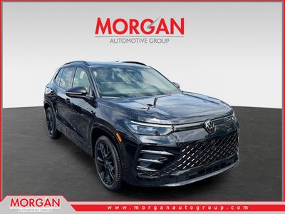 2026 Volkswagen Tiguan SE R-Line Black in Black — front three-quarter view