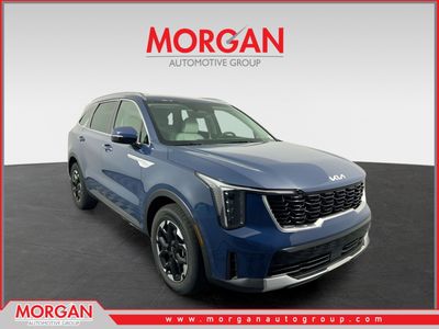 2026 Kia Sorento S in Midnight Lake Blue — front three-quarter view