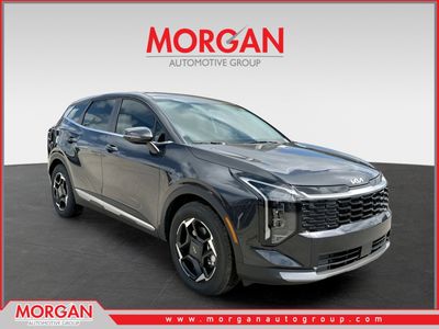2026 Kia Sportage EX in Panthera Metal Gray — front three-quarter view