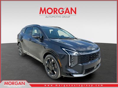 2026 Kia Sportage SX-Prestige in Panthera Metal Gray — front three-quarter view