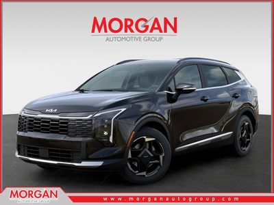 2026 Kia Sportage EX in Ebony Black — front three-quarter view