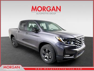 2026 Honda Ridgeline TrailSport in Modern Steel Metallic — front three-quarter view