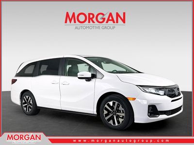 2026 Honda Odyssey EX-L in Platinum White Pearl — front three-quarter view