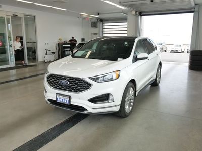 2021 Ford Edge — rear three-quarter view