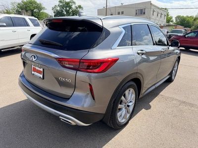 2021 INFINITI QX50 — rear three-quarter view