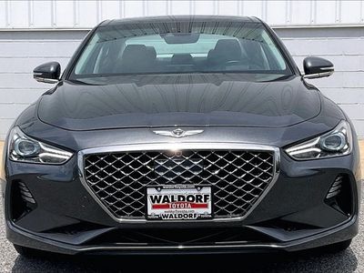 2020 Genesis G70 — rear three-quarter view