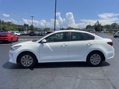 2020 Kia Rio — rear three-quarter view