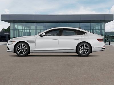 2027 Genesis G80 — rear three-quarter view