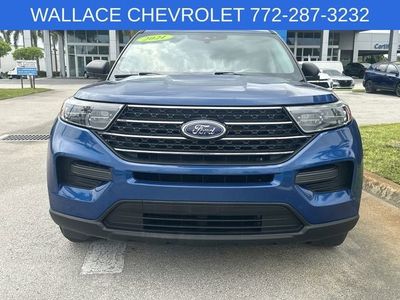 2021 Ford Explorer — rear three-quarter view